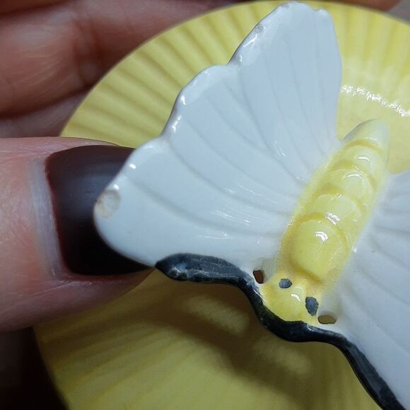 FITZ and Floyd Butterfly Dish with Lid - Picture 6 of 9